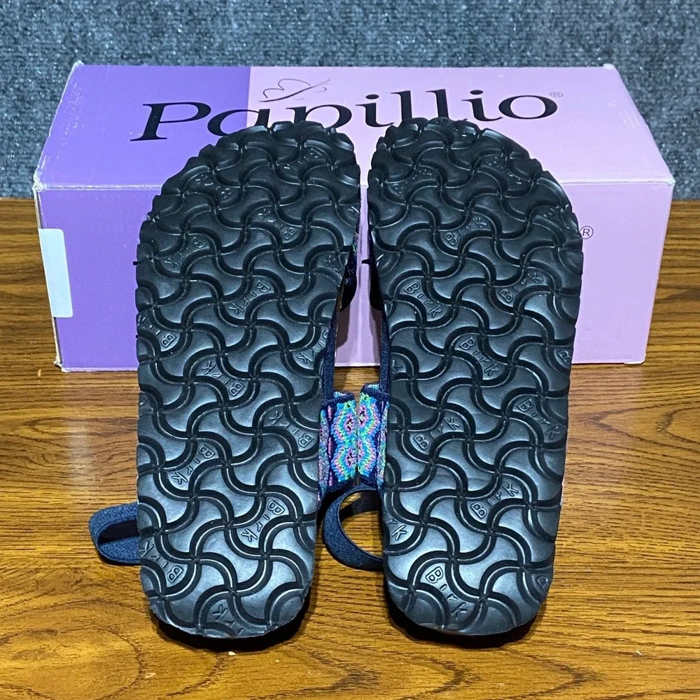 Papillio Birkenstock Caterina Sandals Aztec Blue Embroidered EU 37 US‎ 6 Narrow